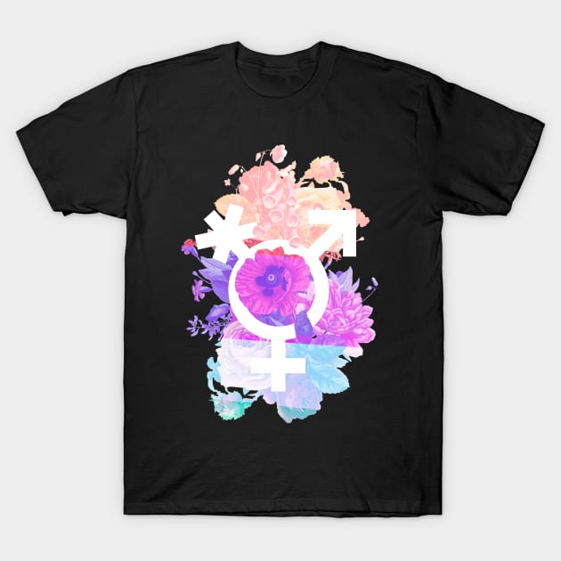 Floral Pronouns T-Shirt by Emily Collins